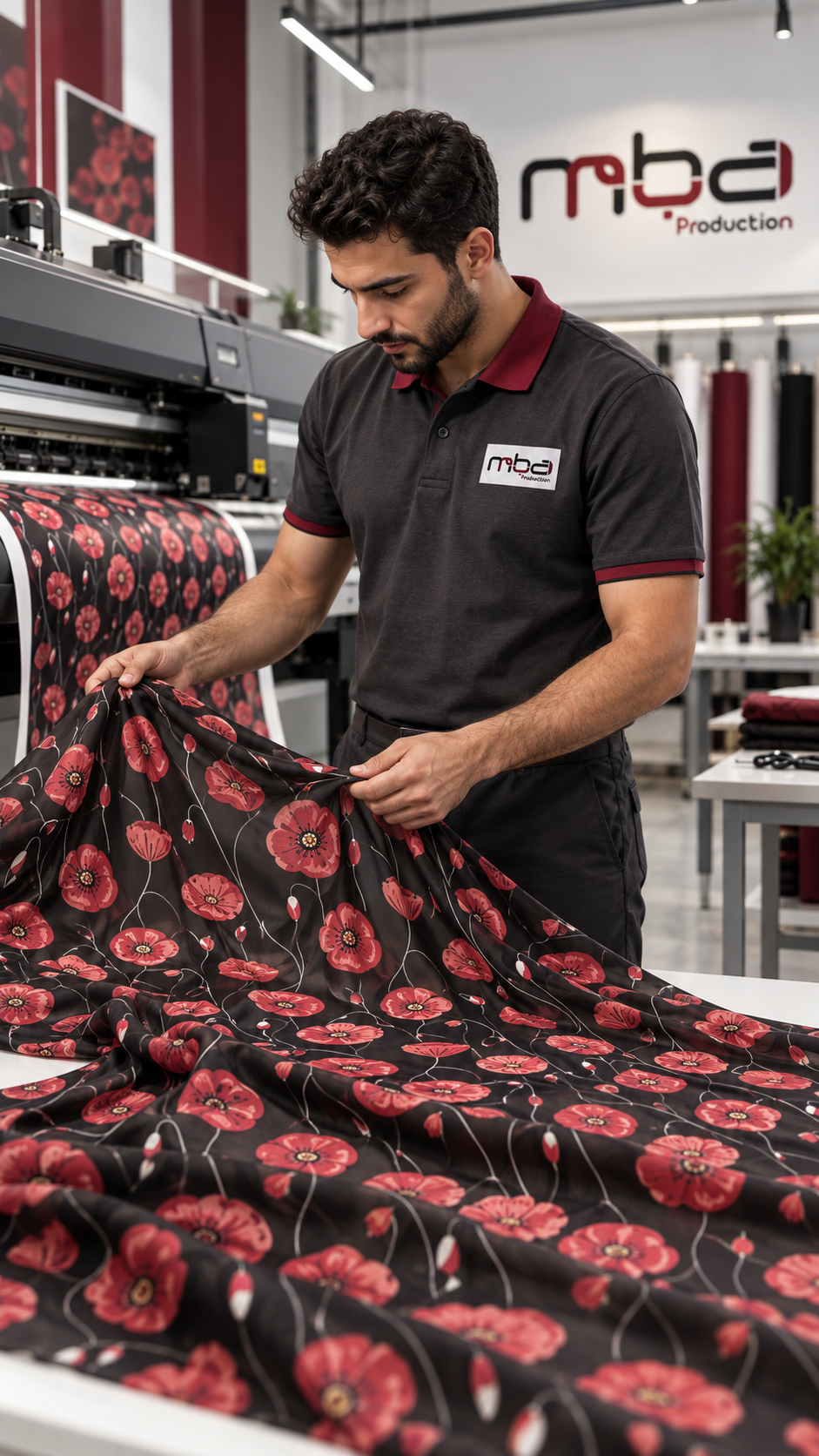 Quality inspection of printed textile — MBA Production Doha